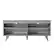Back. Madesa - Madesa TV Stand with 4 Open Shelves and Cable Management 53"L Media Storage Living Room and Bedroom - Gray - Gray.