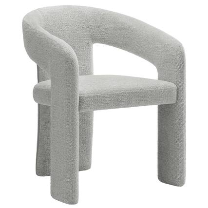 Front. Modway - Oslo Barrel Fabric Upholstered Dining Accent Chair by Modway - Gray.