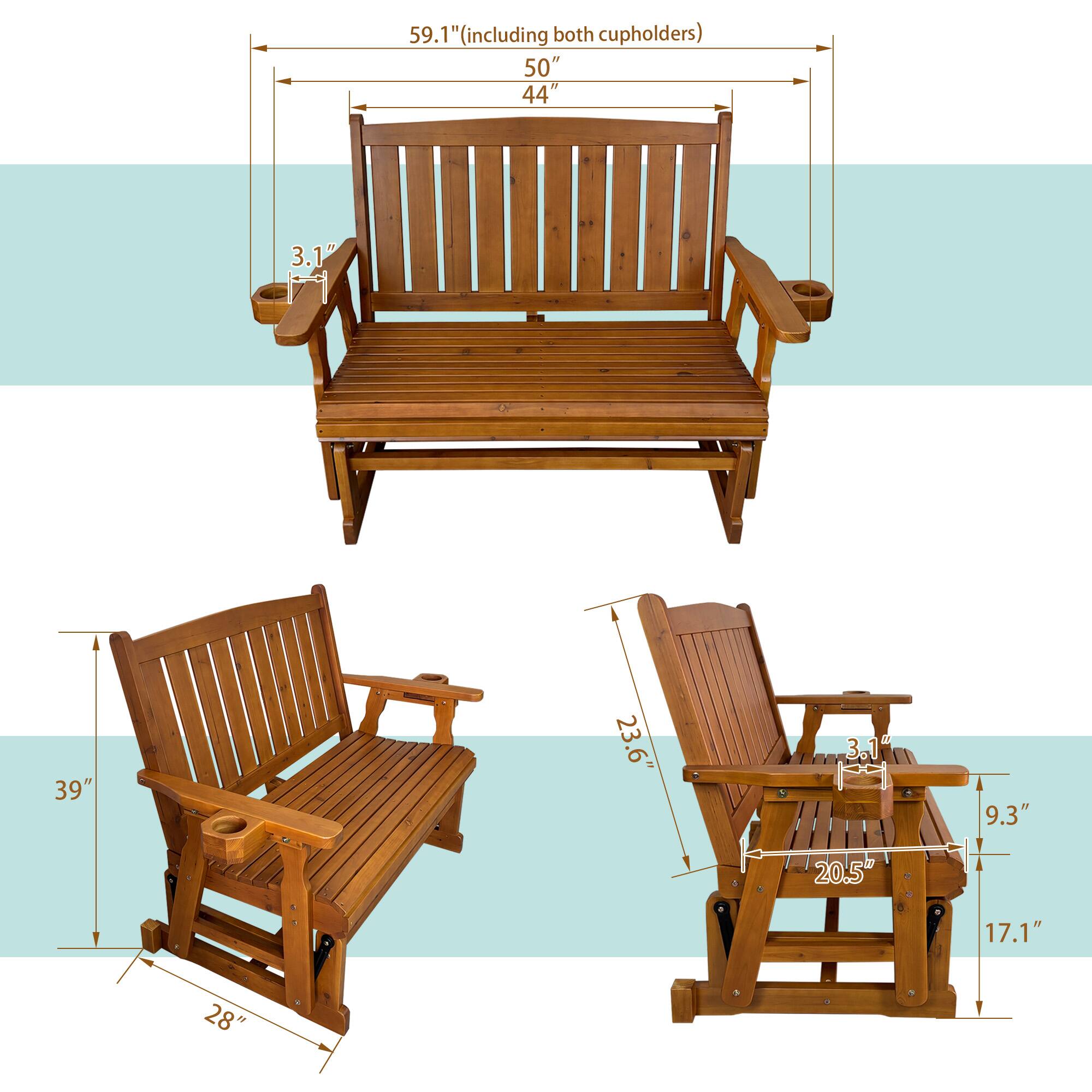 59.1" (including both cupholders)  
50"  
44"  
3.1"  
39"  
23.6"  
3.1"  
9.3"  
20.5"  
17.1"  
28"