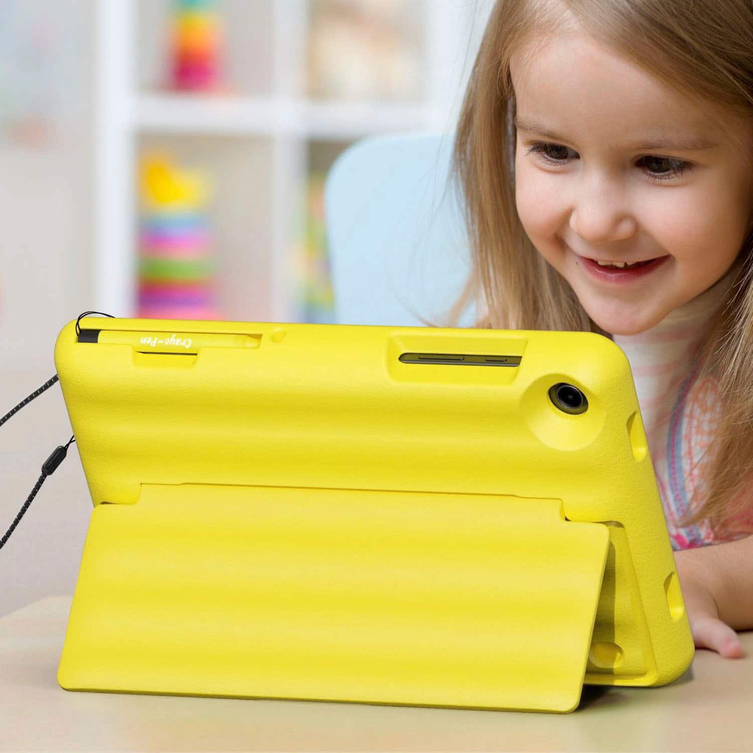 Alt View 19. Samsung - Galaxy Tab A9+ Kids Edition 11" 64GB with Puffy Cover - Wi-Fi - Yellow.