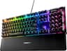 SteelSeries - Apex 5 Full Size Wired Mechanical Hybrid Blue Tactile & Clicky Switch Gaming Keyboard with RGB Backlighting - Black