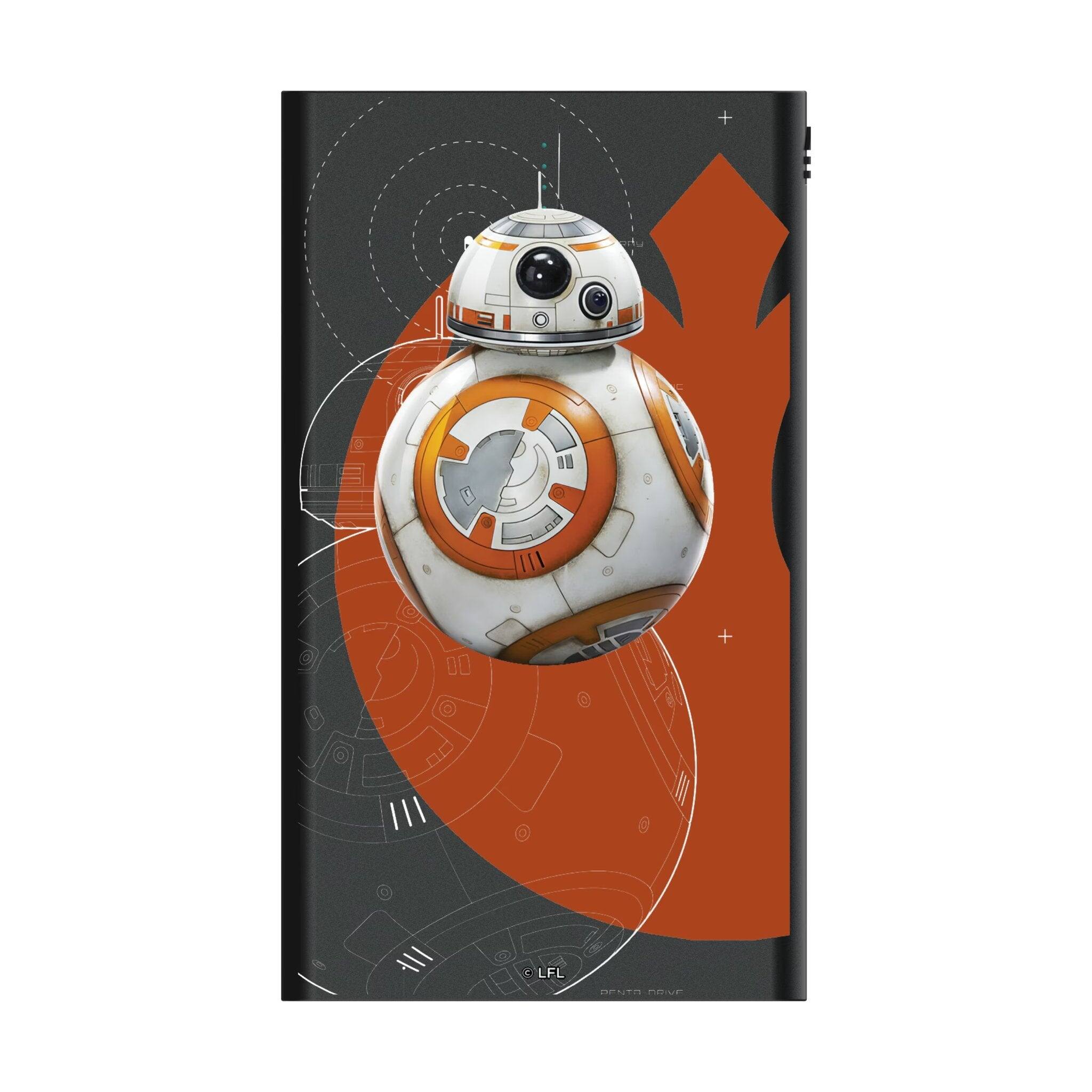 Angle. Keyscaper - Star Wars: The Force Awakens FactionTech 5000mAh Flat Powerbank - BB-8.