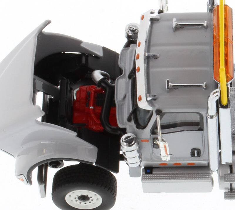 Alt View 1. Diecast Masters - International HX620 Day Cab Tridem Tractor Light Grey 1/50 Diecast Model by Diecast Masters.