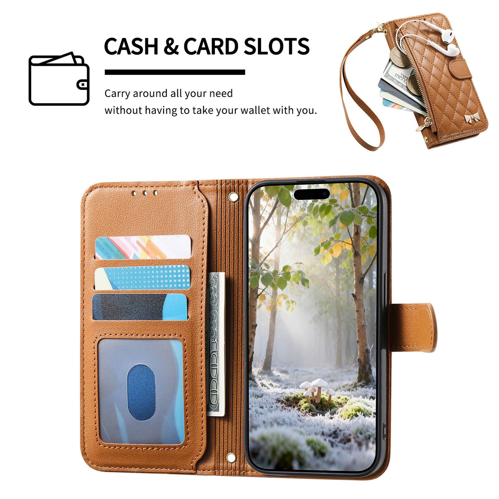 CASH & CARD SLOTS  
Carry around all your need without having to take your wallet with you.
