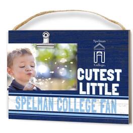 Jardine - Spelman College Jaguars 8'' x 10'' Cutest Little Team Logo Clip Photo Frame - Navy