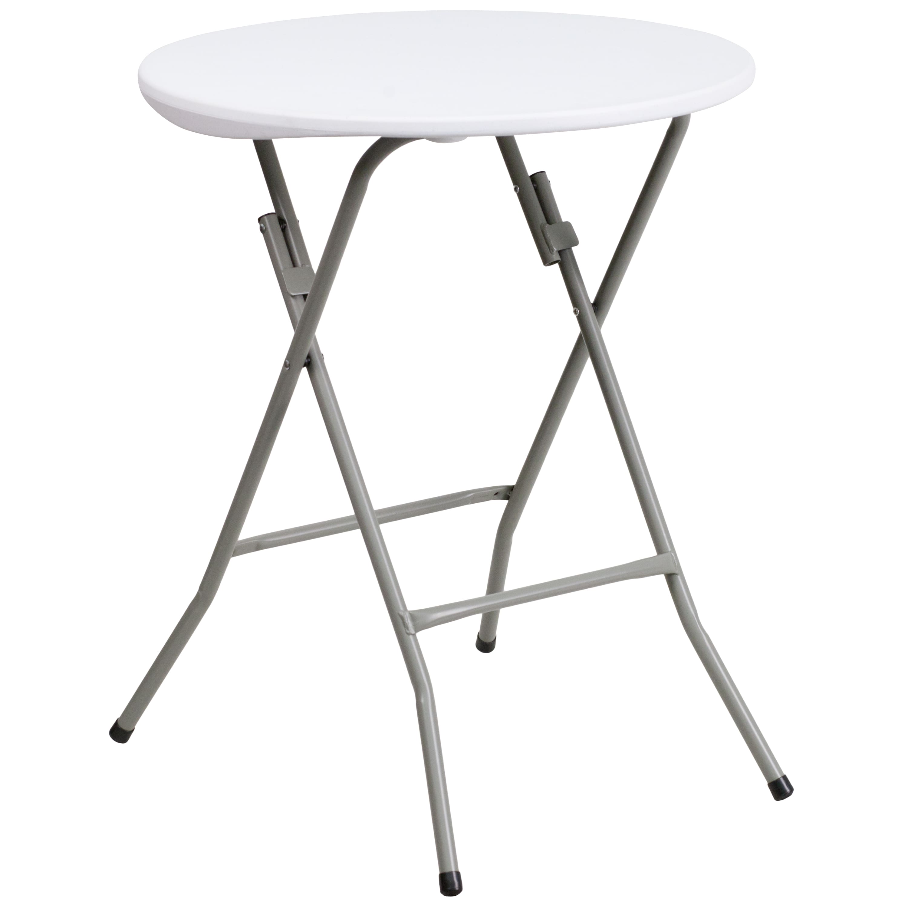 Alamont Home - 2-Foot Round Plastic Folding Table - Granite White price history on PriceWatchPro