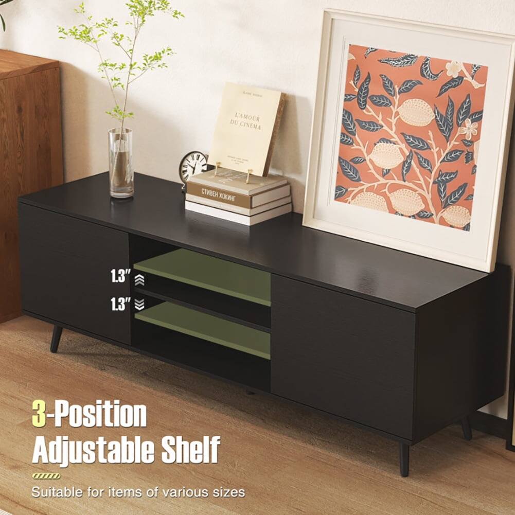 DU L'AMOUR CINEMA 1.3" 1.3" 3-Position Adjustable Shelf Suitable for items of various sizes