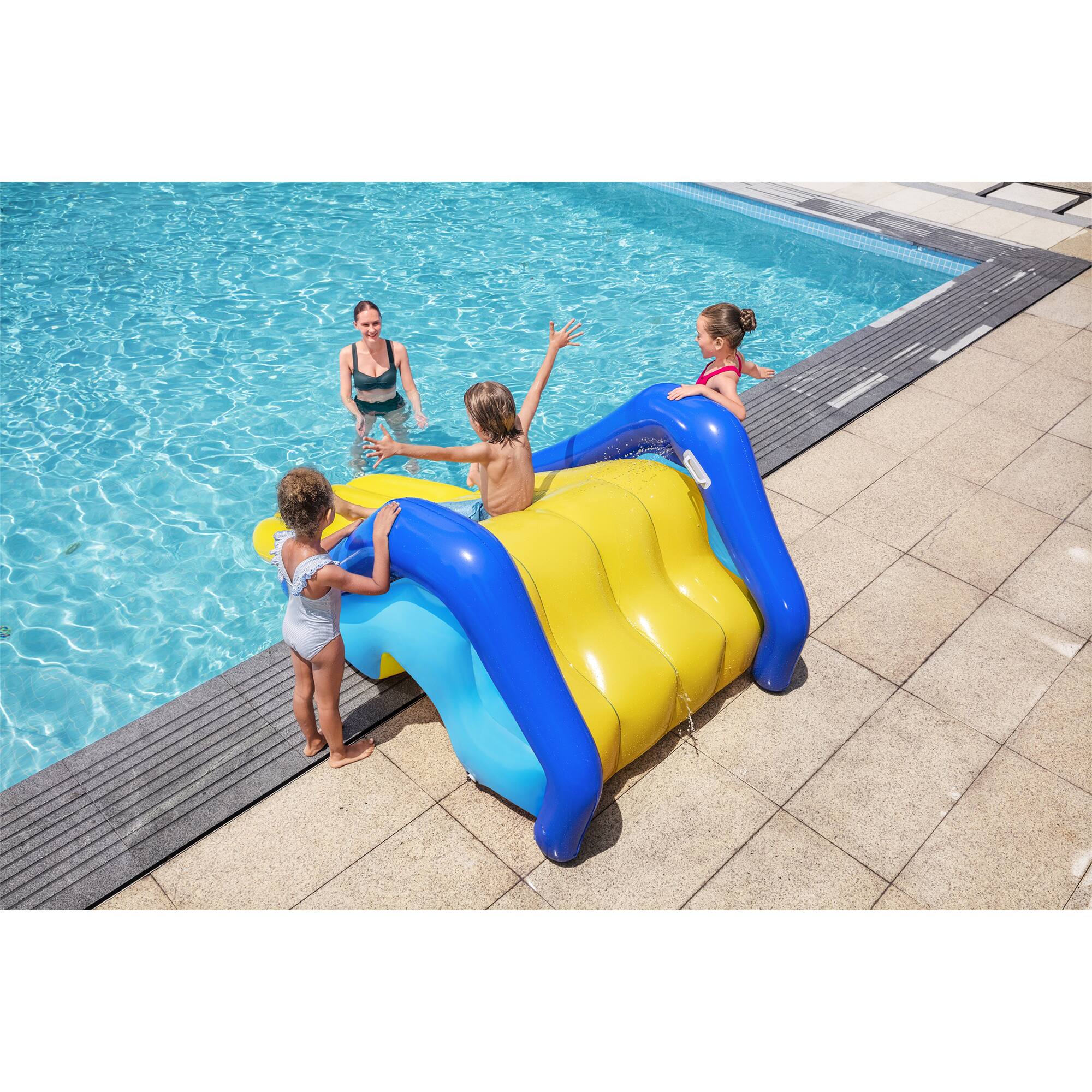 Alt View 4. Bestway - Bestway H2OGO! Giant Inflatable Outdoor Pool Water Slide with Built-In Sprinkler.