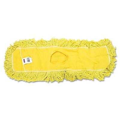 Alt View 1. RubberMaid - Commercial Trapper Commercial Dust Mop Looped-end Launderable 5" x 24" Yellow - Yellow.