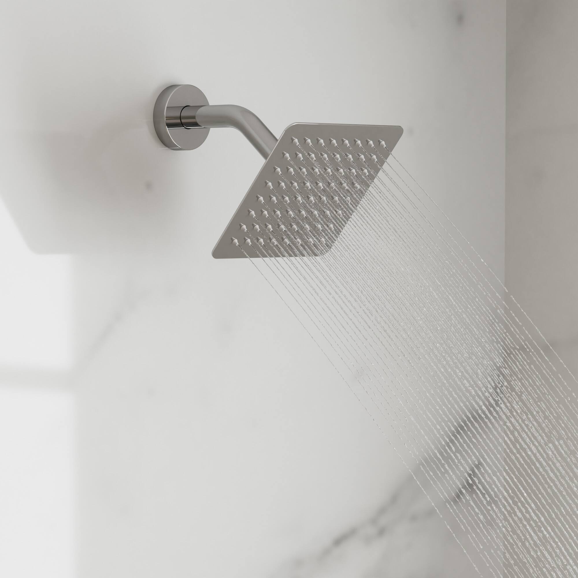 Alt View 6. GRANDJOY - 10" Rain Shower System with Handheld Shower Head and Single Handle Mixer Valve - Polished Chrome.