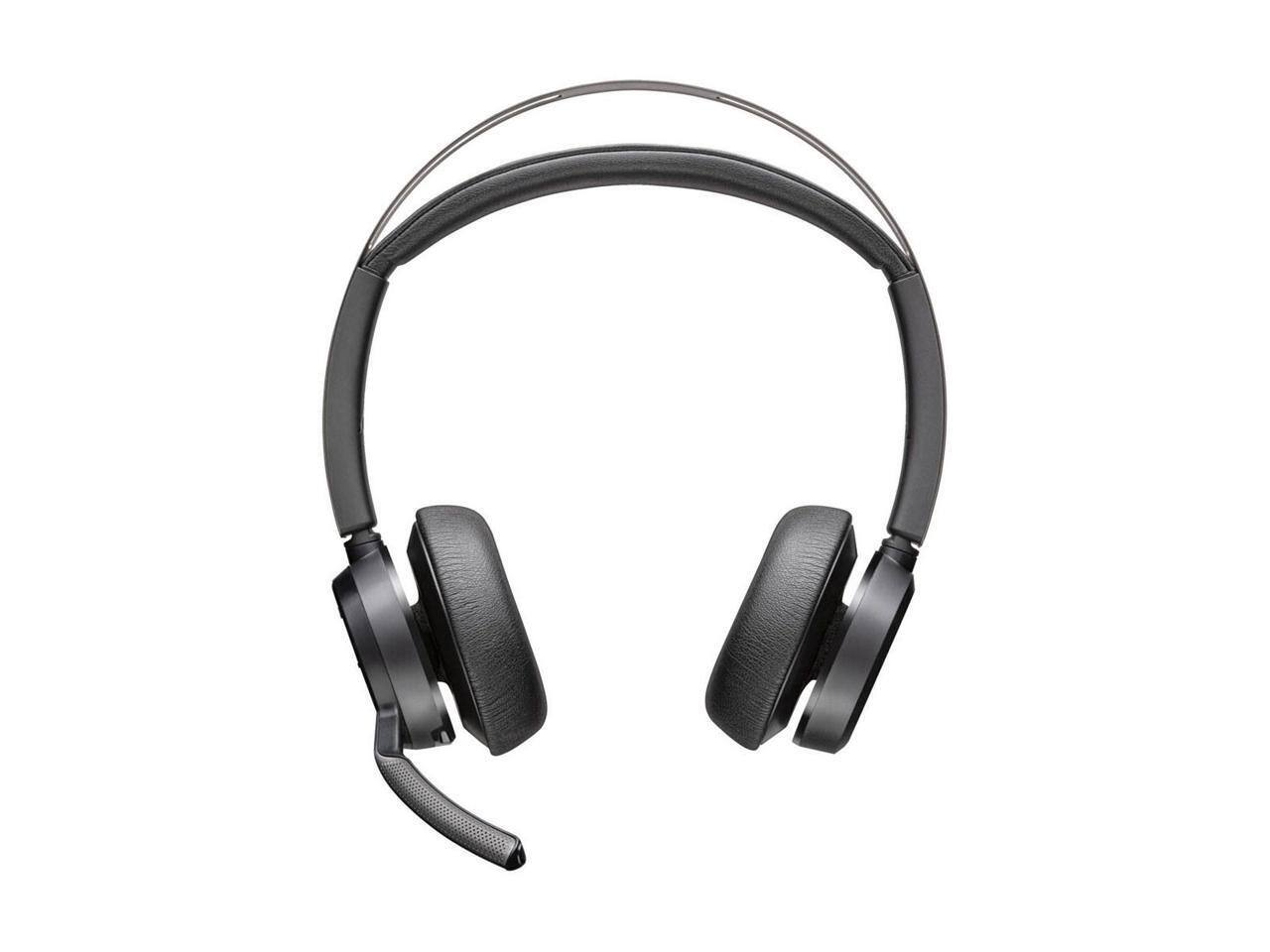 Alt View 9. HP - Poly Voyager Focus 2 Headset - Microsoft Teams Certification - Google Assistant, Siri - Stereo - USB Type C - Black.