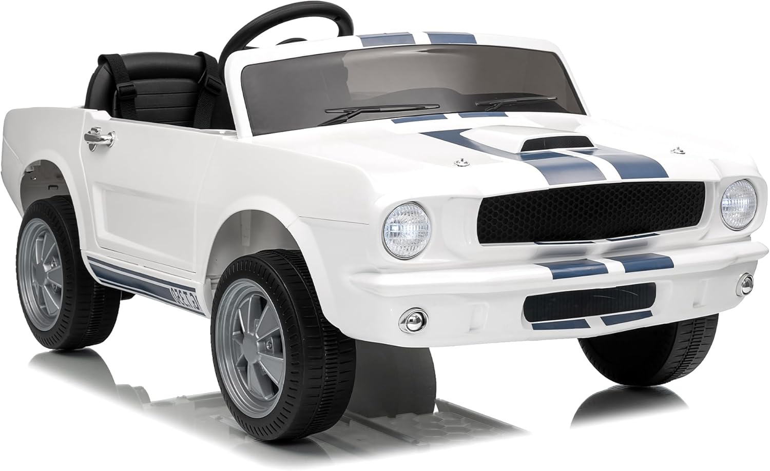 Alt View 5. Homhougo - 24V Kids Electric Ride On Car, 2 Seater Battery Powered Vehicle w/ Parent Remote, LED Lights, Music.