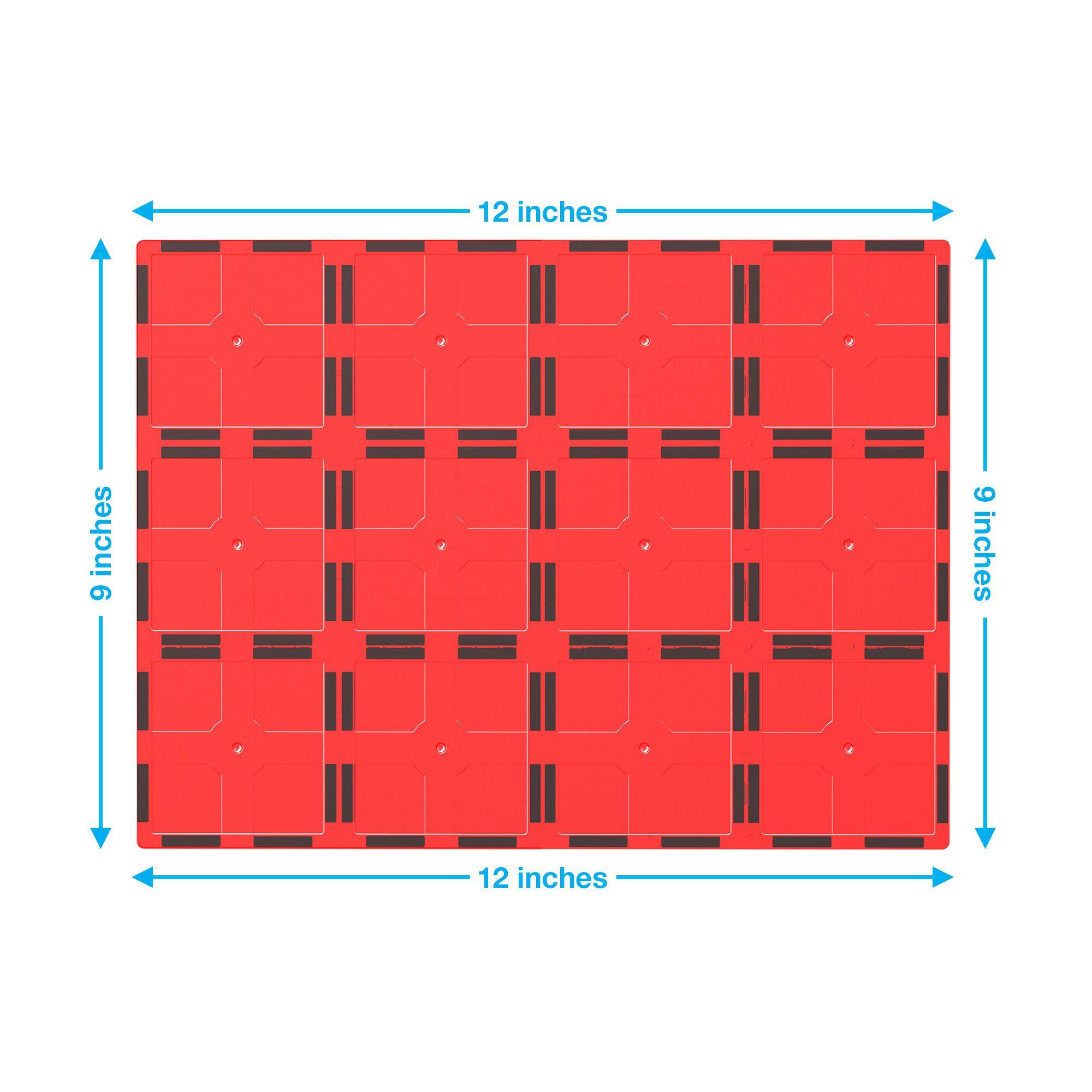 12 inches, 9 inches, 12 inches