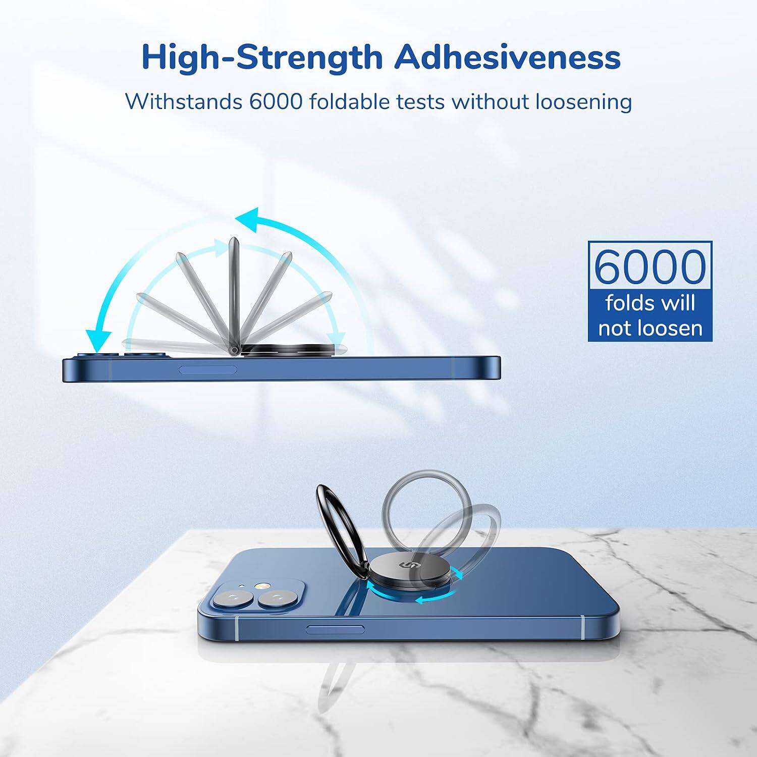 High-Strength Adhesiveness  
Withstands 6000 foldable tests without loosening  

6000 folds will not loosen