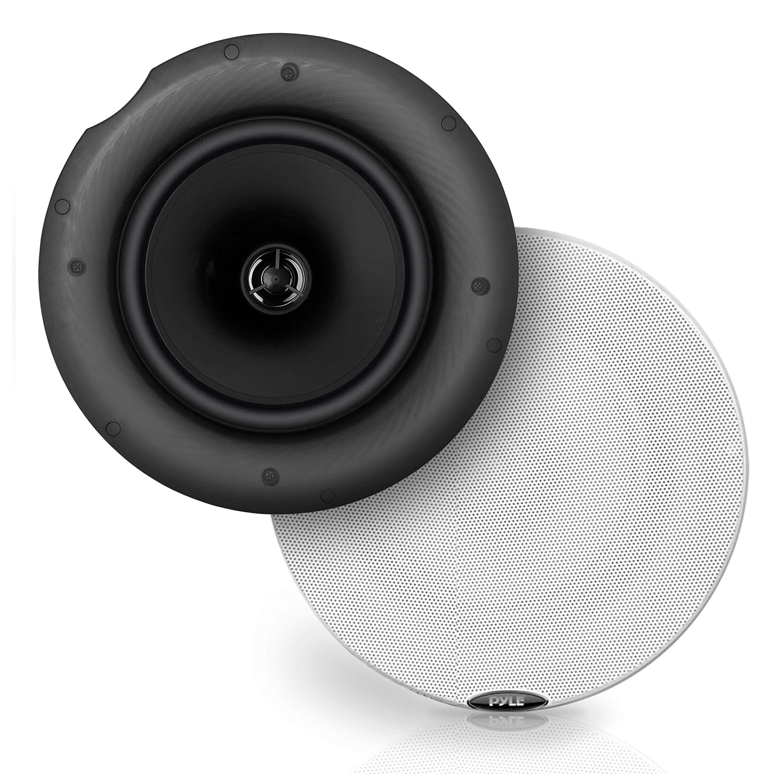 PYLE - Pair 6.5” Bluetooth Universal Flush Mount - Black