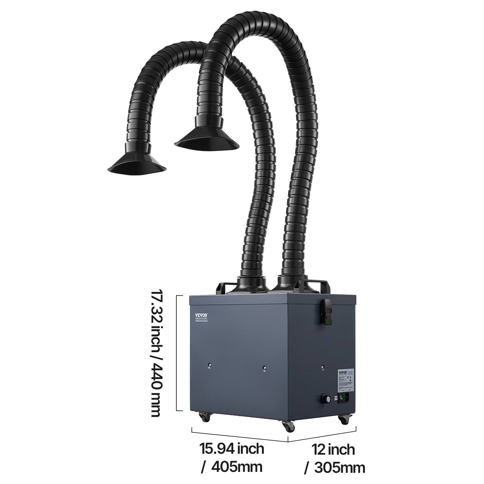 17.32 inch / 440 mm  
15.94 inch / 405 mm  
12 inch / 305 mm