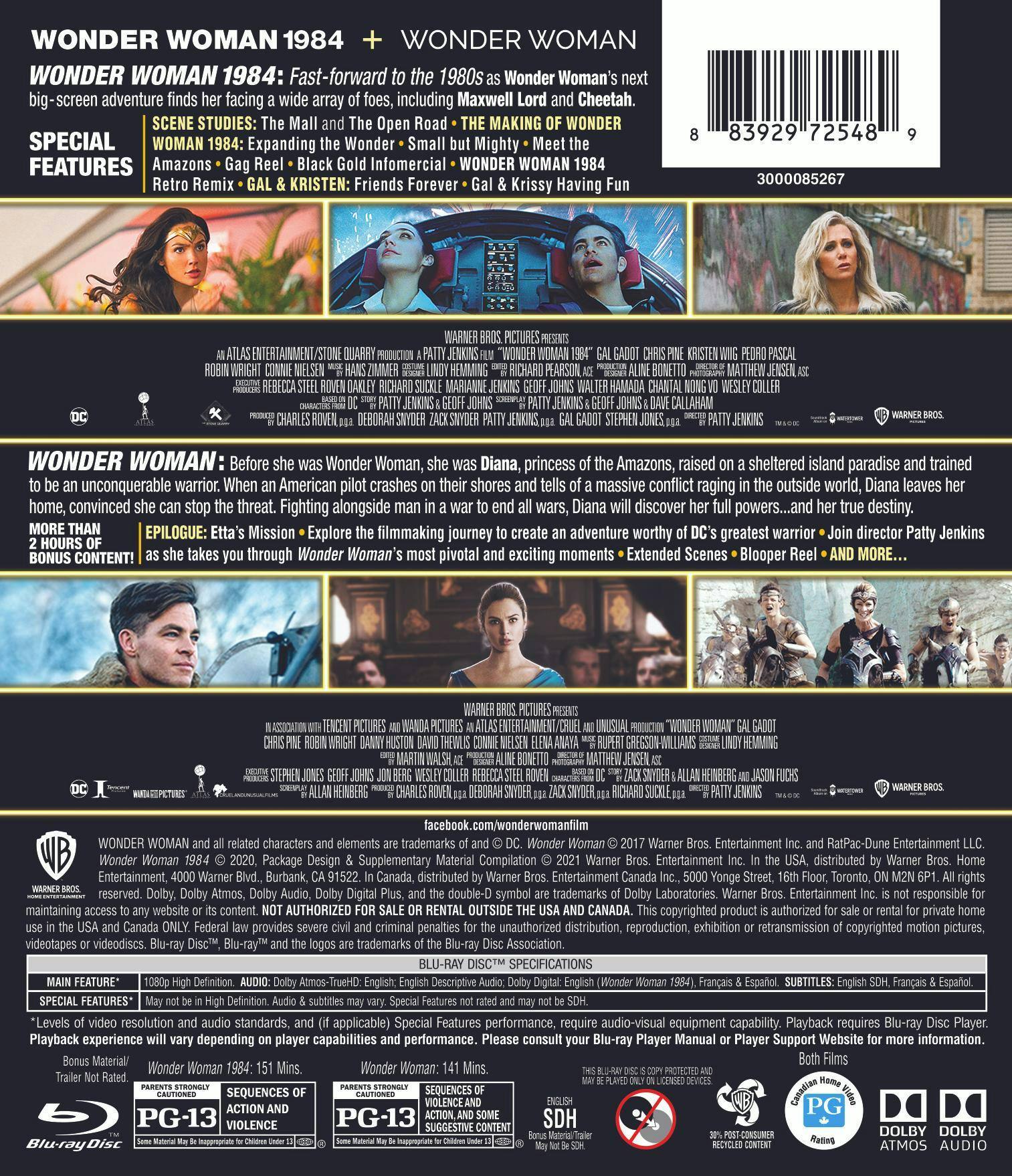 Angle. Wonder Woman/Wonder Woman 1984 (Blu-ray Double Feature) [Blu-ray].