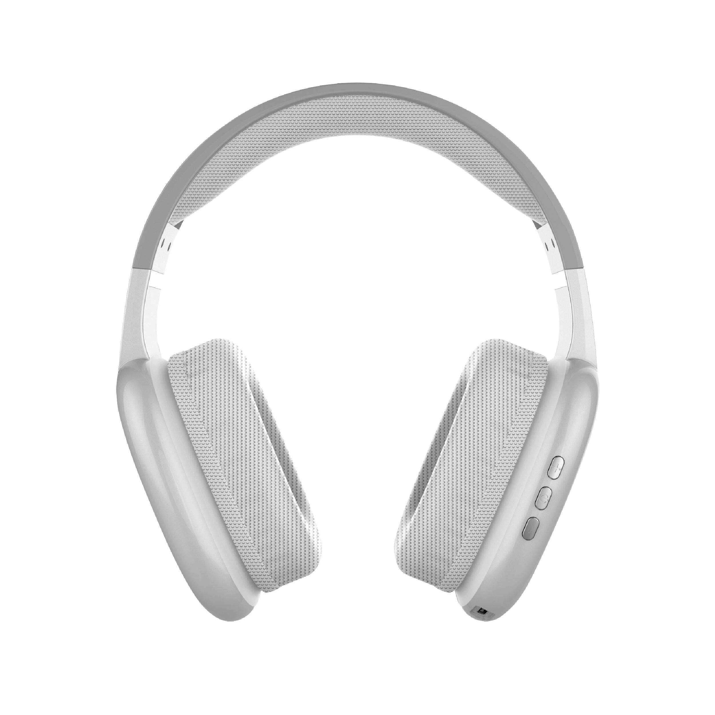 Angle. RCA - Wave-56 Wireless Over-Ear Bluetooth Headphones, 20H Playtime - White.