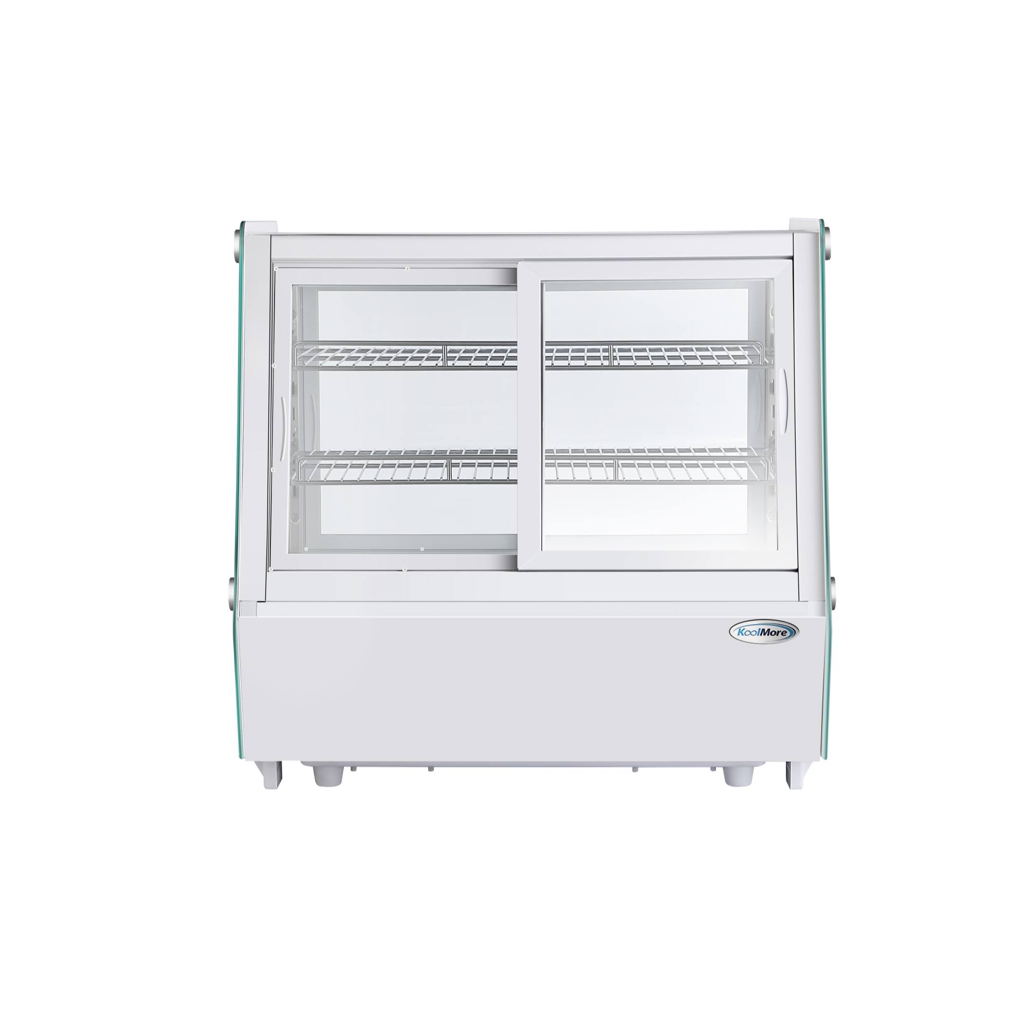 Left. Koolmore - 28 in. Self-Service Countertop Display Refrigerator in White (CDC-125-WH) - White.