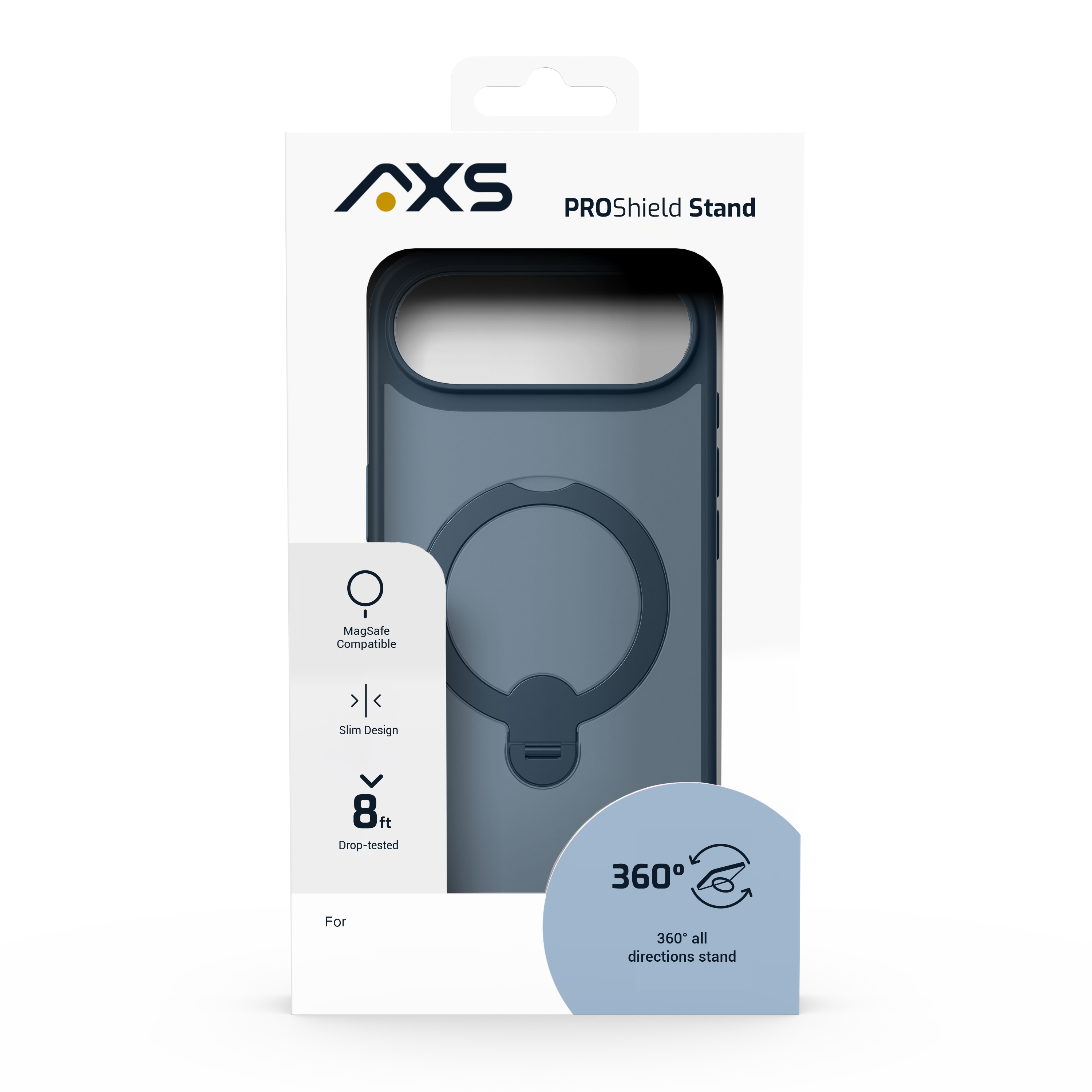 AXS - Biogenic - PROShield MagSafe Case with Kickstand for Apple iPhone Air - Blue