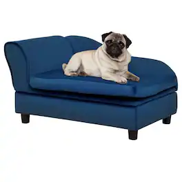 PULUZ - Pet Sofa Bed Couch with Storage, Pet Sofa for Cats and Small Dogs - Blue