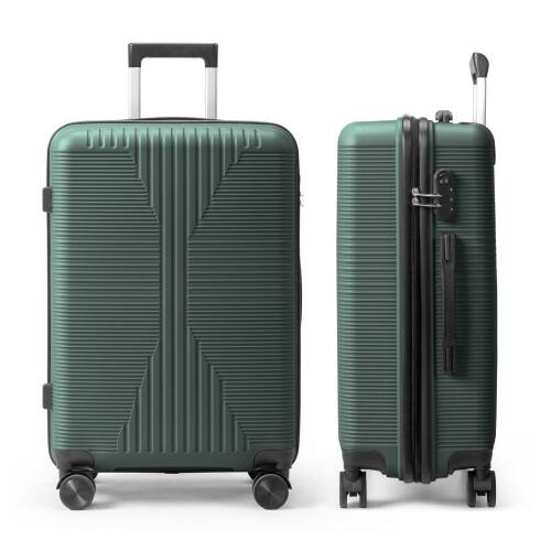 Alt View 8. Winado - 24" Hardshell Carry On Luggage with Spinner Wheels Lightweight PP Hardside Small Suitcase with Built-in Lock - Green.