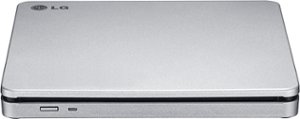 LG - 8x External Double-Layer DVD±RW/CD-RW SuperMulti Blade Drive - Silver - Front_Zoom