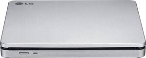 LG - 8x External Double-Layer DVD±RW/CD-RW SuperMulti Blade Drive - Silver - Front_Standard