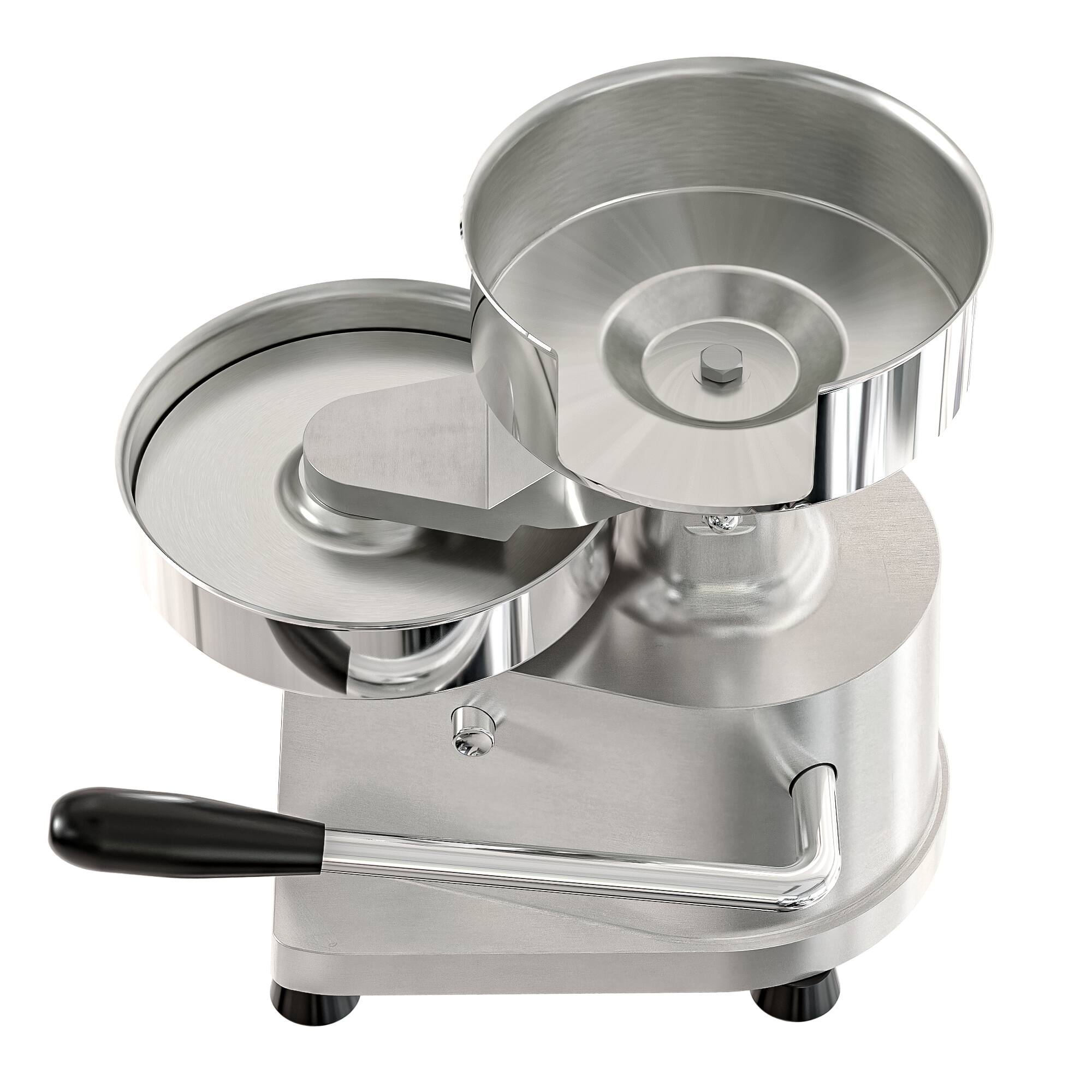 Alt View 1. Koolmore - 6 in. Heavy-Duty Hamburger Patty Molding Press with Handle, CHM-6. - Stainless Steel.