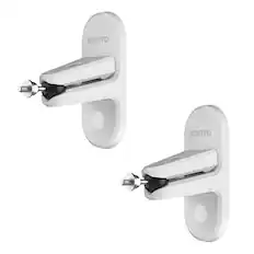 Front. Kanto - Kanto SPW3 Rear Mount Universal Speaker Wall Mount - Pair - White.