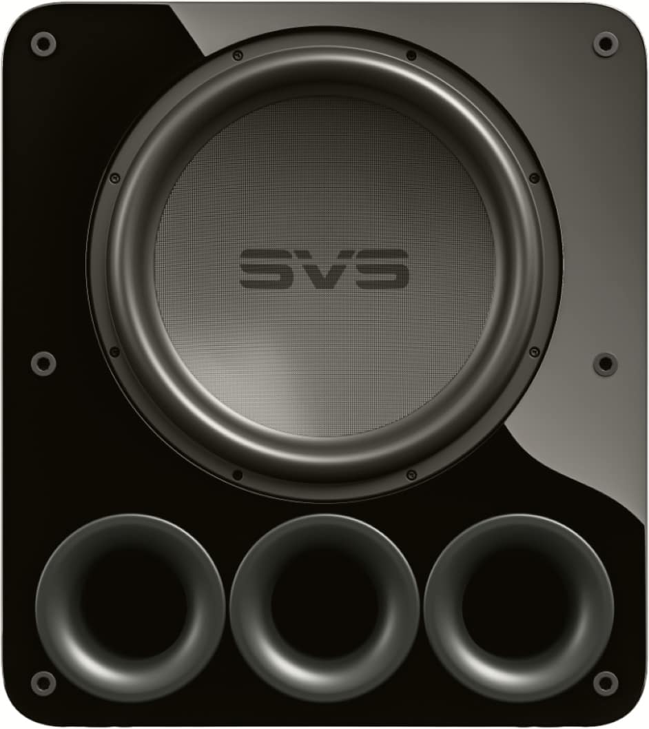 SVS - PB-5000 Ultra R|Evolution 15" 2000W Powered Subwoofer - Piano Gloss Black - Front_Zoom