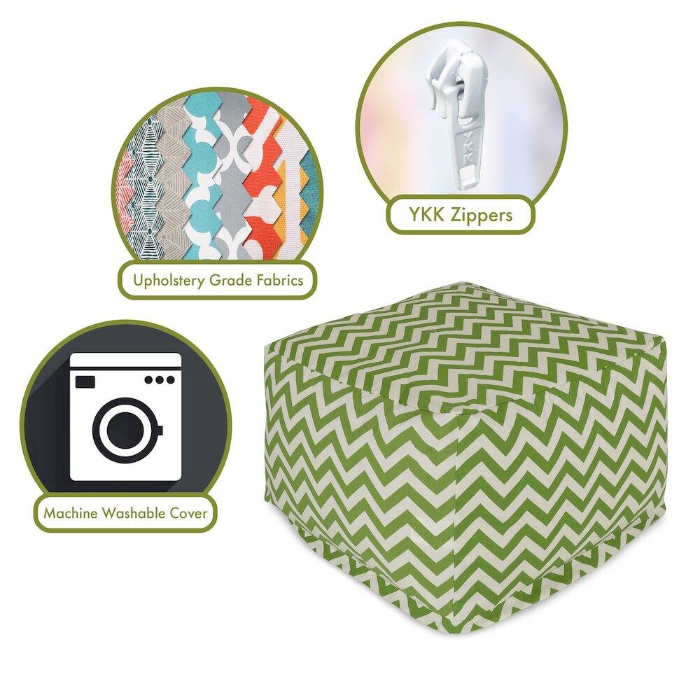 - Upholstery Grade Fabrics
- YKK Zippers
- Machine Washable Cover