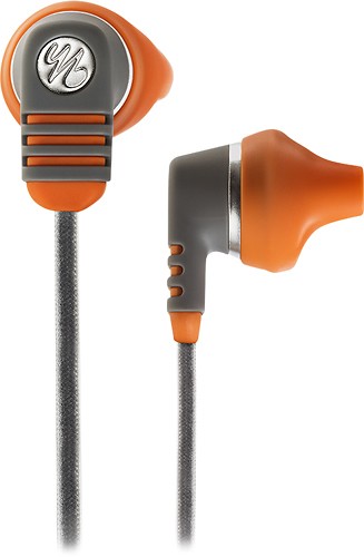  Yurbuds - Venture Duro Earbud Headphones - Orange/Gray
