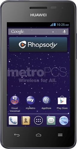  MetroPCS - Valiant No-Contract Cell Phone - Black/Blue
