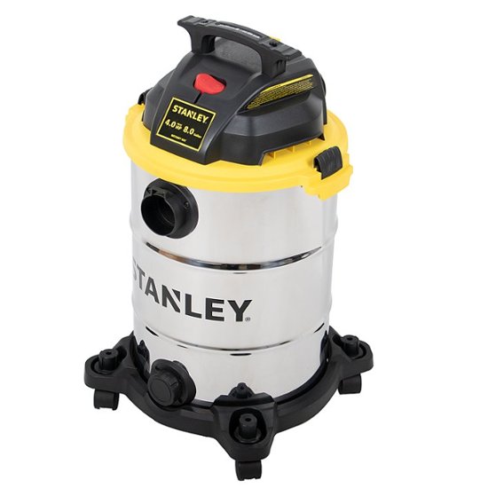 Front. Stanley - 8 Gallon Wet/Dry Vacuum - Stainless.