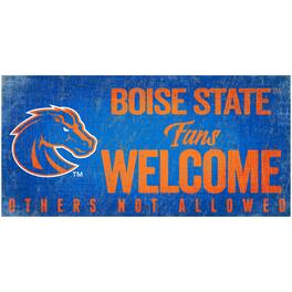 Fan Creations - Boise State Broncos 6" x 12" Fans Welcome Sign - Multicolor