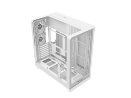 Thermaltake - View 390 TG Mid Tower, 2x120mm Fans, 360mm Rad, 460mm GPU, Snow - Snow