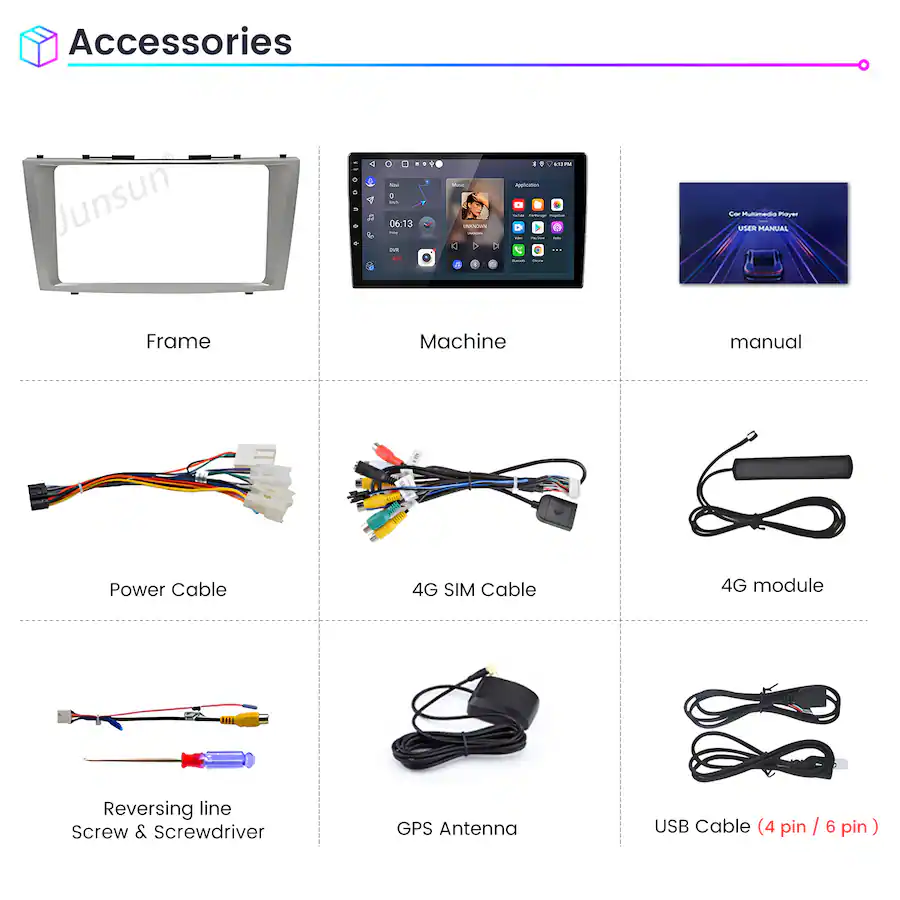 Android Auto Radio Module Junsun For Toyota Camry 6 2006 2011 9