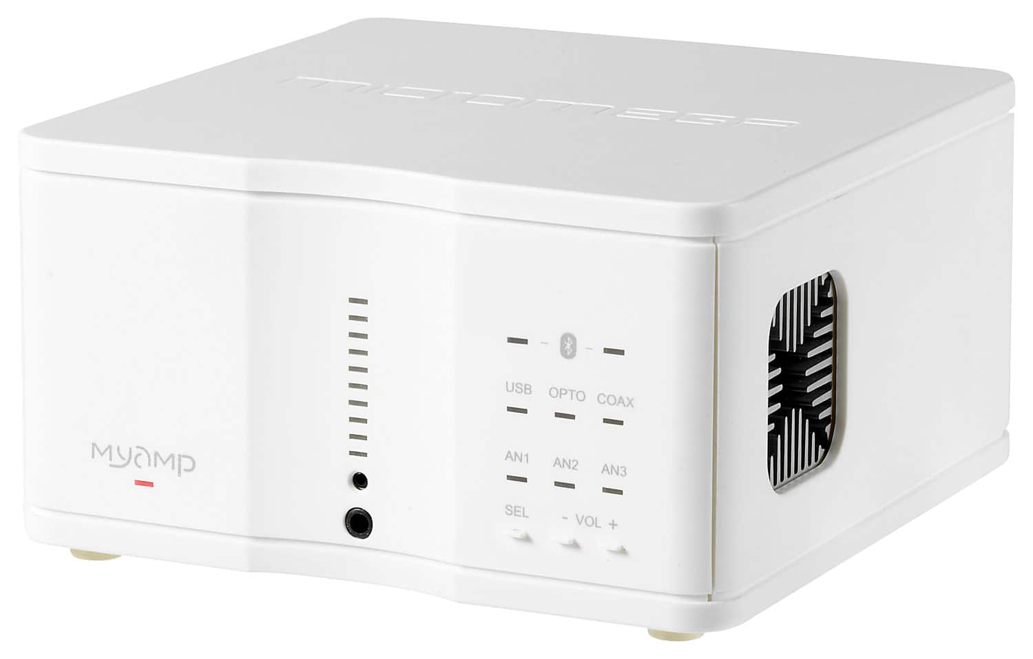 Front. Micromega - MyAmp 60W 2-Ch. Power Amplifier - White.