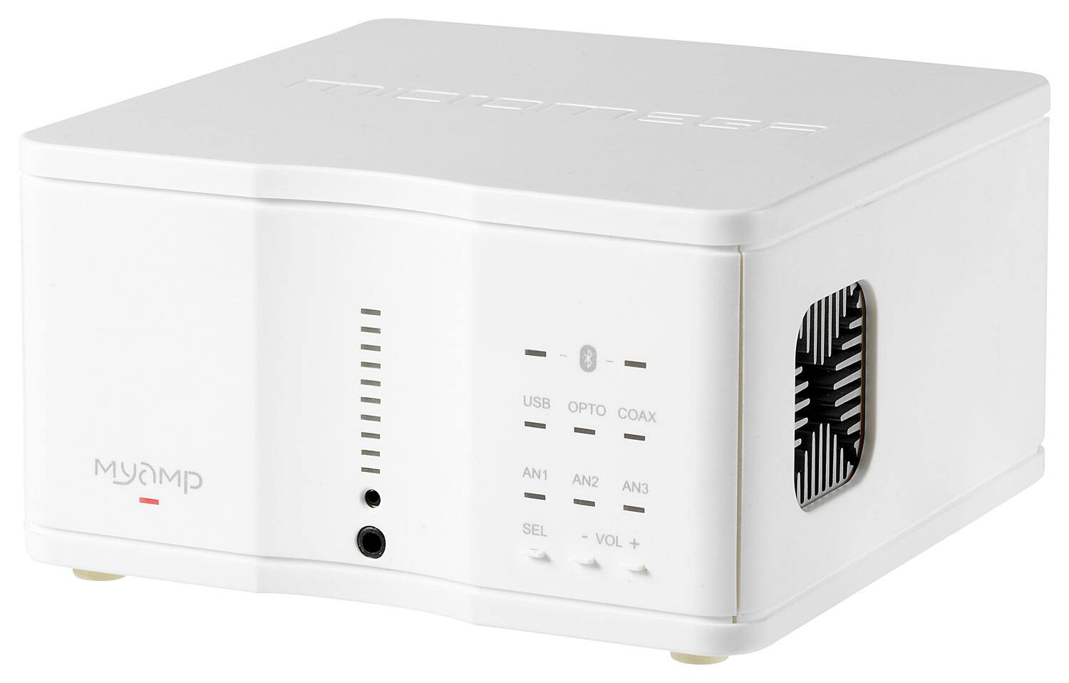 Front. Micromega - MyAmp 60W 2-Ch. Power Amplifier - White.