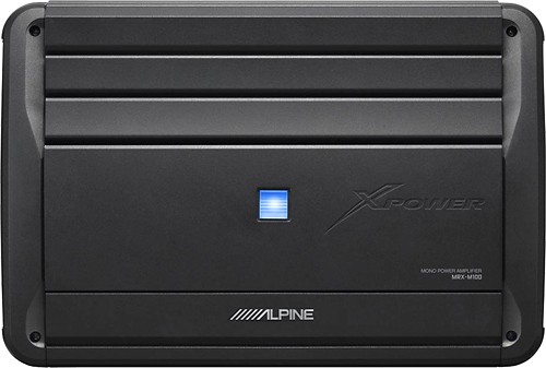 Geplooid computer Archeoloog Best Buy: Alpine 1000W Class D Digital Mono Amplifier with Variable  Low-Pass Crossover Black MRX-M100