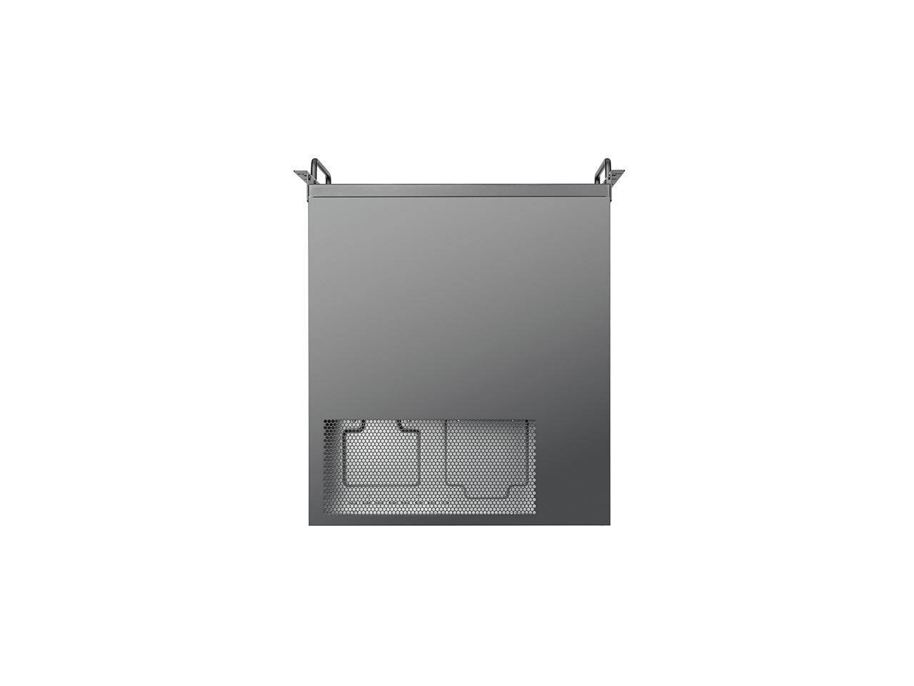 Alt View 4. SilverStone - SilverStone RM600 6U Rackmount Chassis featuring Dual PSU Compatibility and Triple 360mm Radiator Support - Silver.
