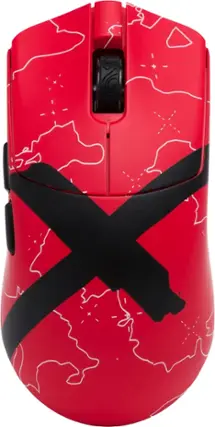 Front. Higround - 100 Thieves - Yuma Lightweight Wireless Optical Gaming Mouse with Hand-Applied Art - Wireless - Team Issue - Team Issue.