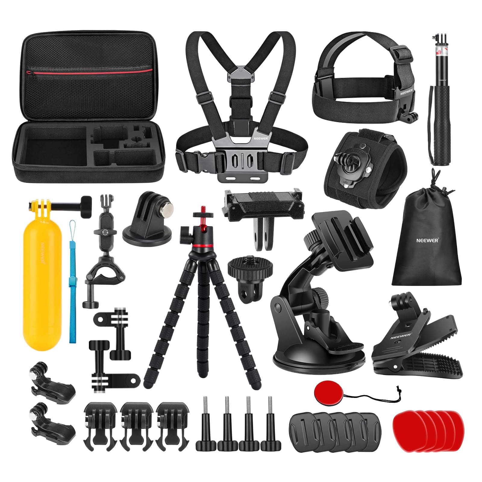 Neewer - 35-in-1 Action Cam Kit for DJI/GoPro: QR Mount