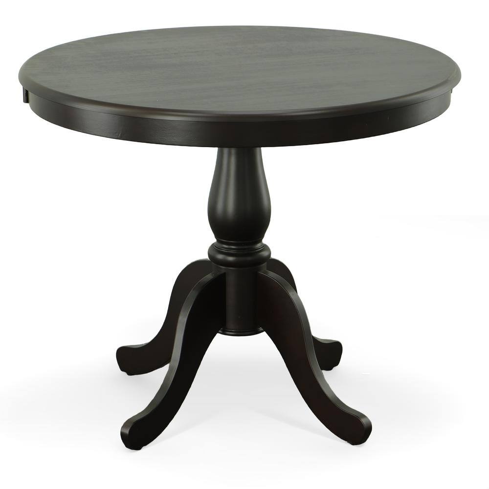 Alt View 1. Carolina Chair & Table - Fairview 36" Round Pedestal Dining Table - Espresso - Brown.
