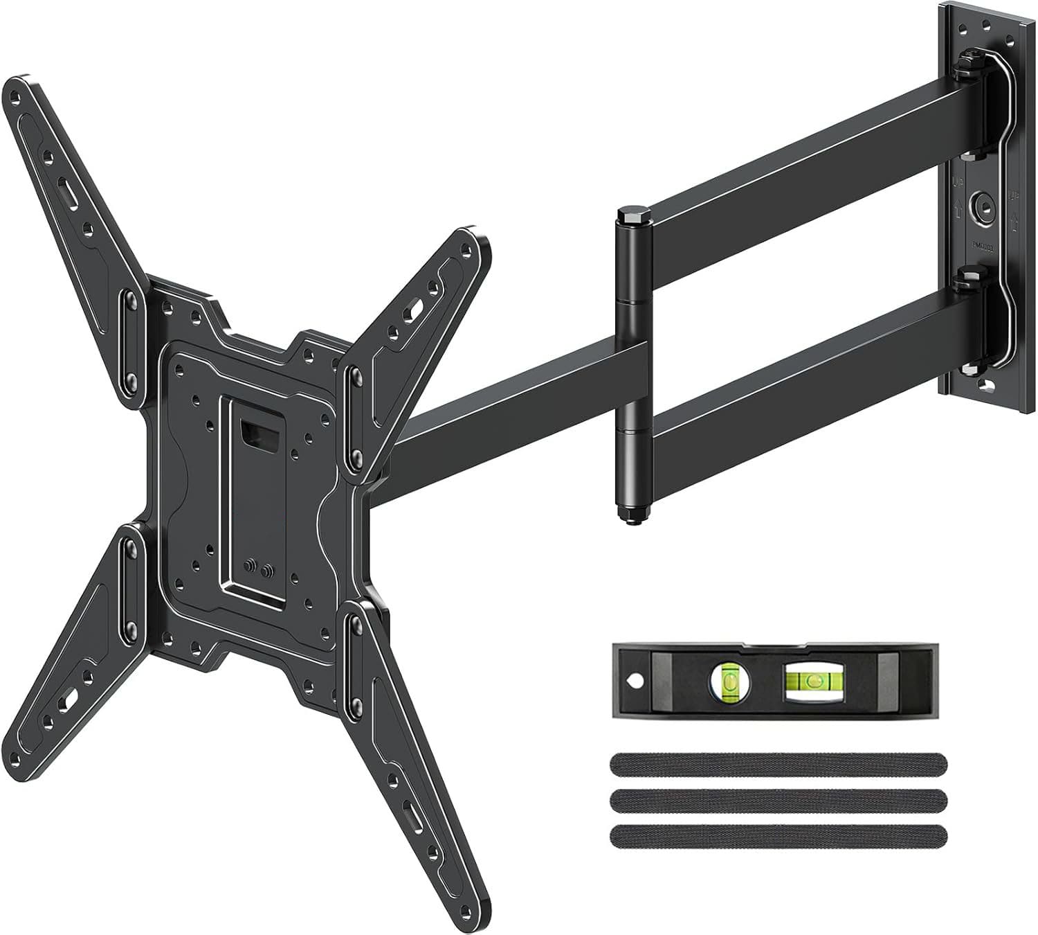 FINEAK - 31.3 Inch Long Arm TV Mount for Most 32-65 Inch TVs, Swivel and Tilt TV Wall Mount - Black