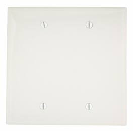 Leviton - PJ23-W 2-Gang Midway Blank Wallplate - White