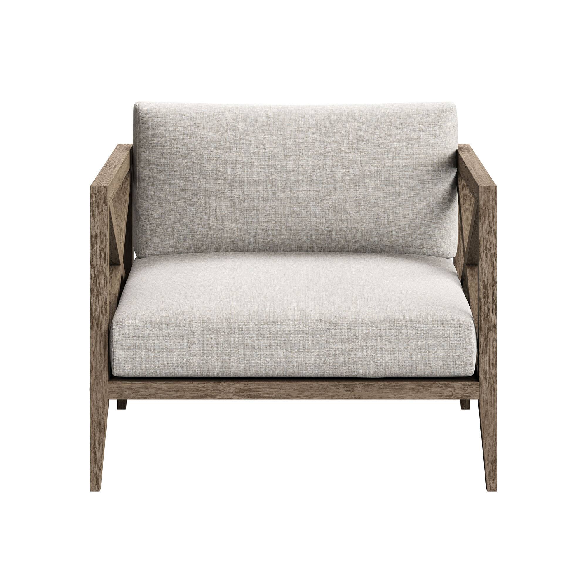 Alt View 4. Modway - Northlake Outdoor Teak Armchair by Modway - Weathered Gray Pebble.