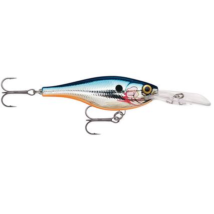 Front. Rapala - Rapala Shad Rap Rattlin' Suspending 04, Fishing Lure, Silver Blue - Silver Blue.