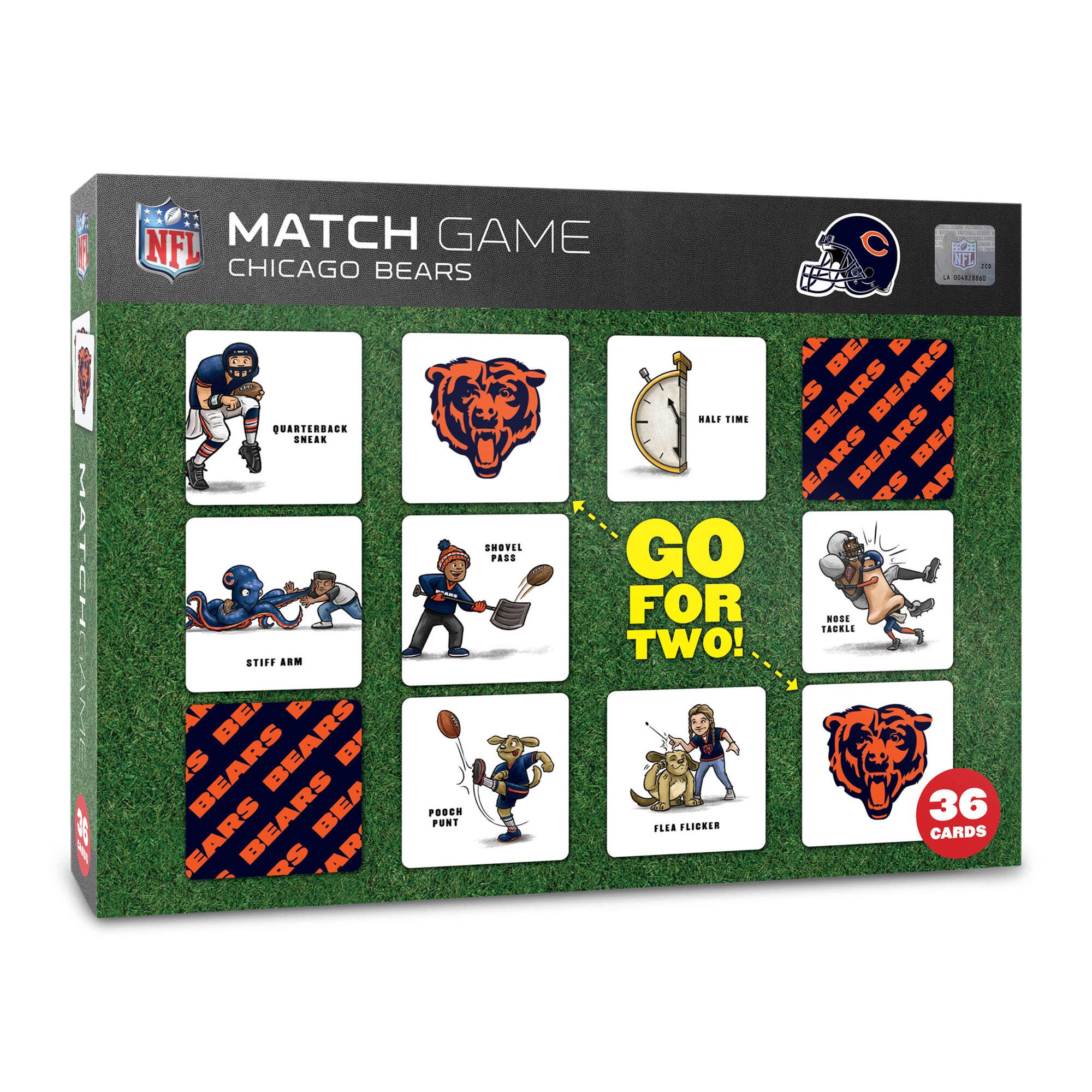 YouTheFan - Chicago Bears Licensed Memory Match Game - Multicolor